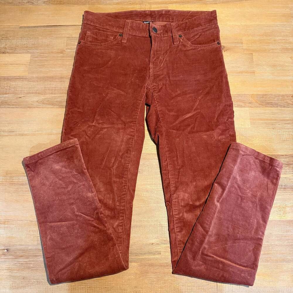 Patagonia Women's Organic Cotton Everyday Cords Corduroy Pants Rust Red Size 27